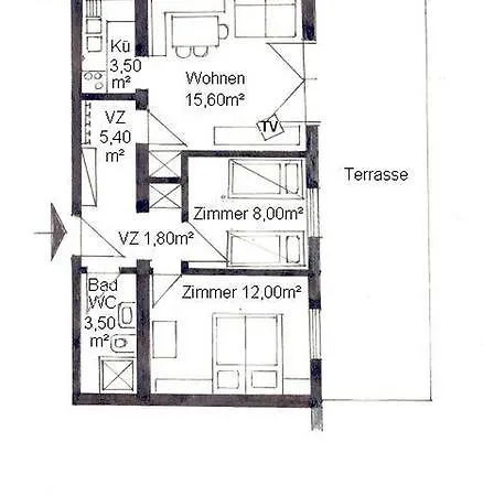 Apartmán Haus Bergblick Bad Kleinkirchheim Pokoj fotografie